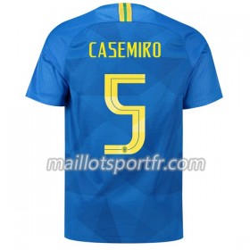 Maillot de Foot Brésil Casemiro 5 Exterieur Coupe du monde 2018